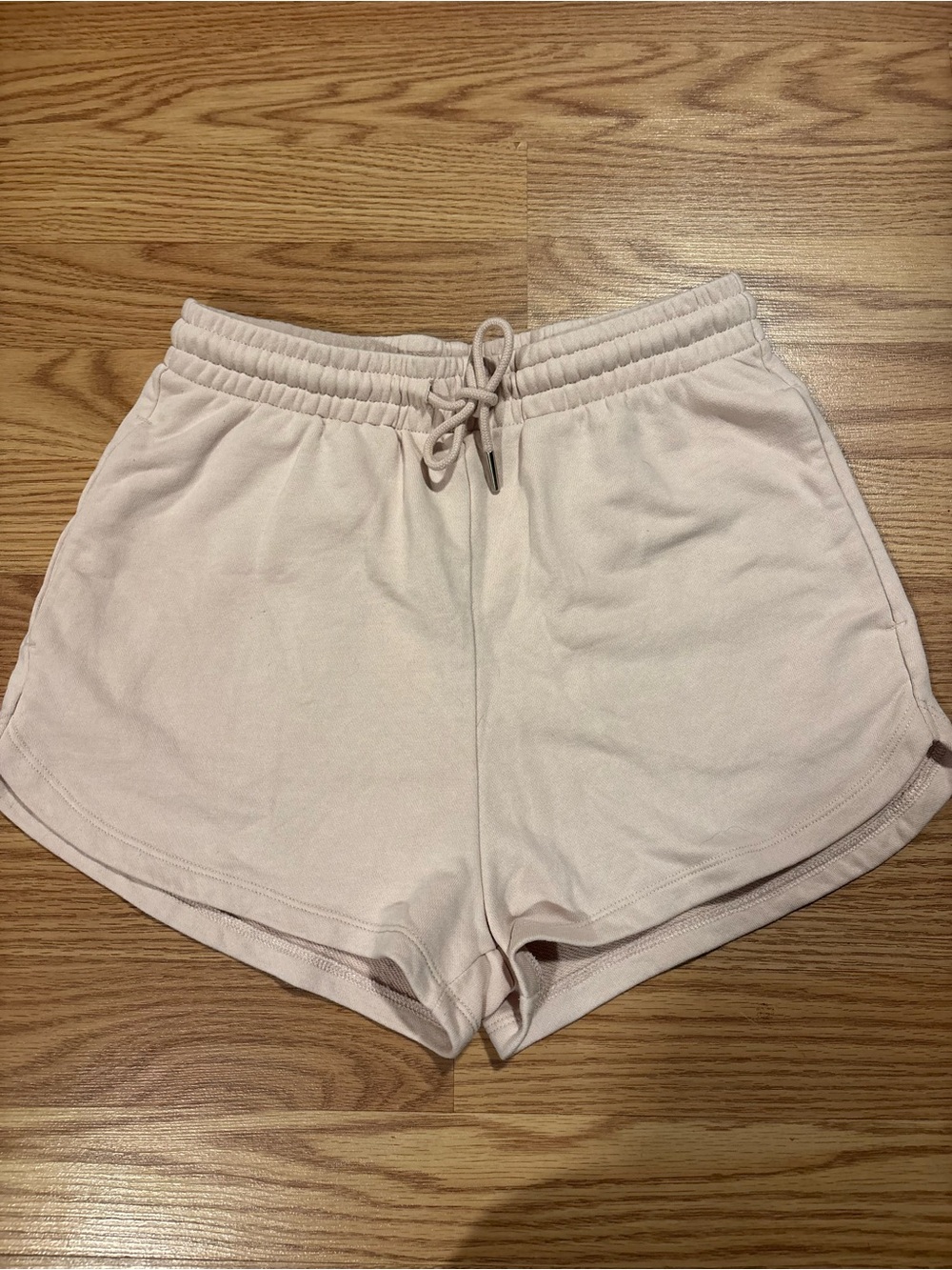 H&M Women's Light Pink Drawstring Athletic Shorts size small